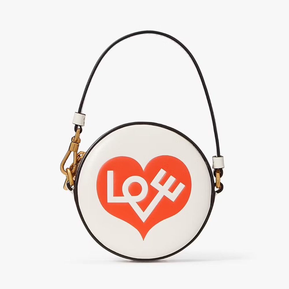 Kate Spade New York x Alexander Girard Heart Embossed convertible coin purse 👛